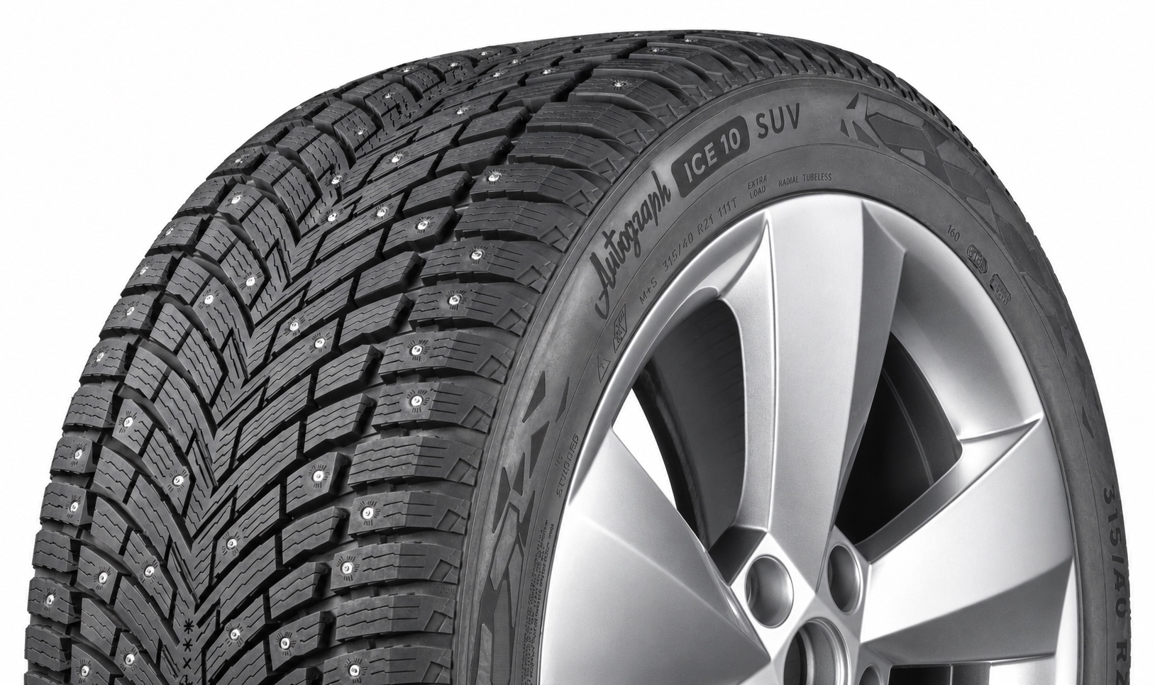 Фото покрышки: Шина IKON Tyres Autograph Ice 10 SUV 265/65 R18 116T XL шипованные TS78177