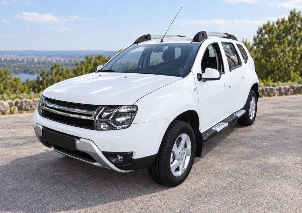 Фото изделия: Алюминиевые пороги Rival Renault Duster/ Nissan Terrano 2014- R.4703.013