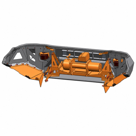 Схема изделия: Бампер силовой передний AL без ПТФ Rival Toyota Hilux Vigo 2011-2015 2D.5707.1.B-NL