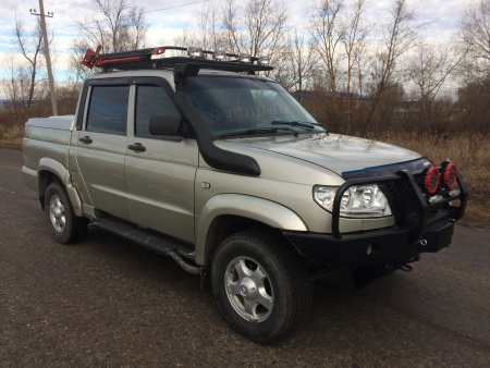 Багажник УАЗ Патриот Pickup корзина без сетки на водостоки Уникар U316802