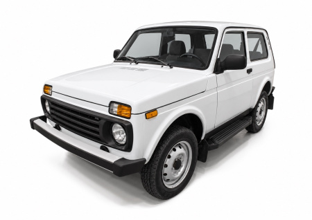Фото изделия: Порог-площадка Black + комплект крепежа Rival Lada 4x4 F128ALB.6004.1 — изображение 2