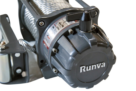 Лебёдка электрическая 12V Runva 20000 lbs влагозащищенная, стальной трос EWB20000U