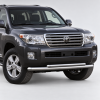 Фото изделия: Защита переднего бампера d76+d57 Rival Toyota Land Cruiser 200 2011-2015 R.5713.004