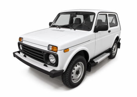 Фото изделия: Порог-площадка Silver F128AL + комплект крепежа Rival Lada 4x4 F128AL.6004.1 — изображение 2