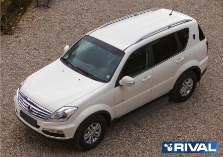 Порог "Premium-Black" RIVAL Great Wall/ Mitsubishi/ Nissan/ Renault Duster/ Ssang Yong/ Suzuki  A173ALB