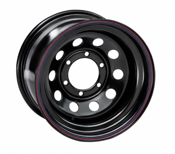Фото колёсного диска: Диск усиленный Тойота Ниссан стальной черный 6x139,7 8xR16 ET-3 1680-63910BL-3