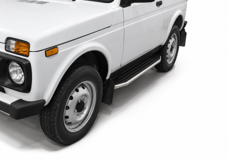 Фото изделия: Порог-площадка Premium A128ALP + комплект крепежа Rival Lada 4x4 A128ALP.6004.1 — изображение 1