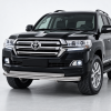 Фото изделия: Защита переднего бампера d76+d57 Rival Toyota Land Cruiser 200 2015- R.5717.001