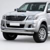 Фото изделия: Защита переднего бампера d76+d42 Rival Toyota Hilux 2011-2015 R.5711.005