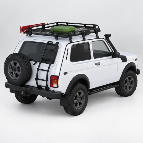 Фото для каталога: Лестница на заднюю дверь Rival Lada 4х4 1977- D.6004.1