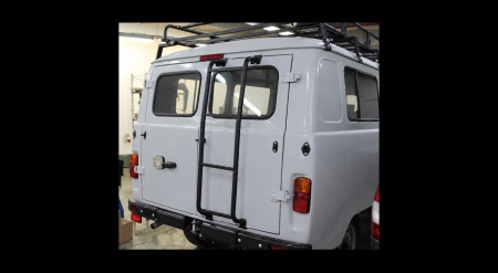 Фото изделия: Лестница на заднюю дверь D32 Rival UAZ Буханка 2206/29891/3909/3741/3962 1965- D.6313.1 — изображение 2