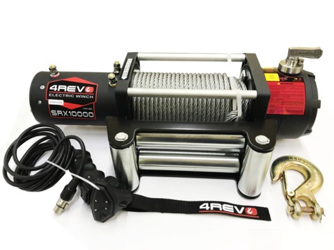 Лебедка автомобильная 4REVO SRX Fast Speed 10000 12В стальной трос 4R-W103A-12