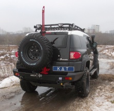 Бампер задний силовой KDT Toyota FJ Cruiser   2402