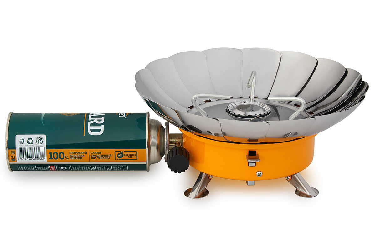 Плита газовая мини в сумке с ветрозащитой TOURIST TULPAN-L  TM-450