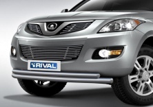 Защита переднего бампера d76+d57 RIVAL Great Wall Hover H5 2011-2015 R.2008.002