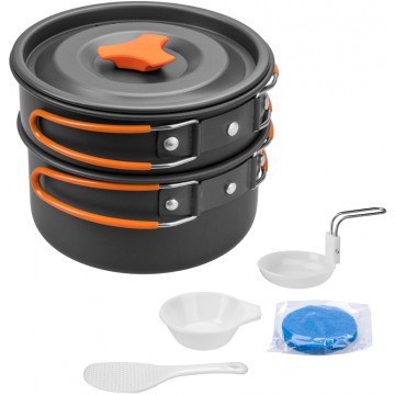 Набор посуды CAMPSOR 2-3 персоны. Анодированный алюминий  CAMPSOR-420