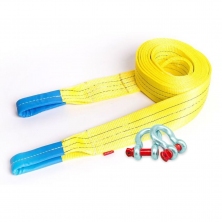 Усиленный буксировочный ремень, 16/21т, 4м, Шакл/Шакл Tplus T014675