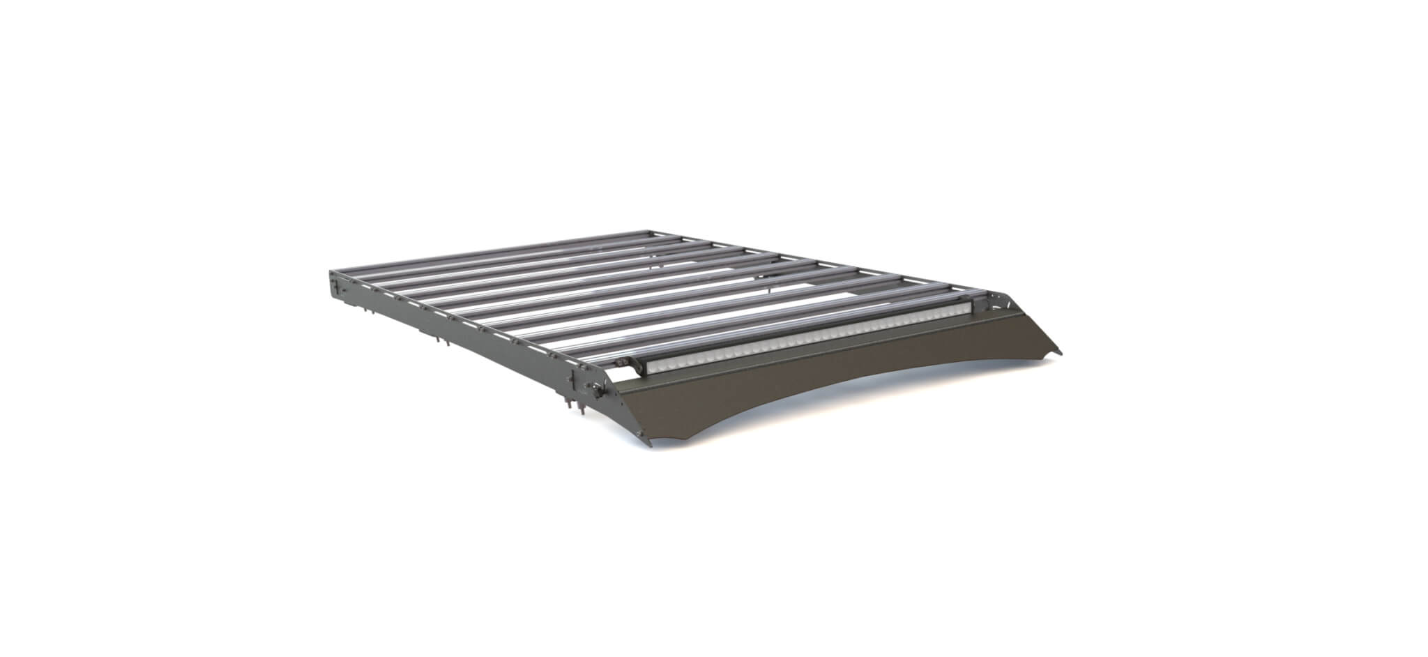 Багажник экспедиционный STC Toyota Land Cruiser 100/105/Lexus LX470 ШТОРКА с дальним и задним светом  STC-TLC100/105-TR1-L1L2