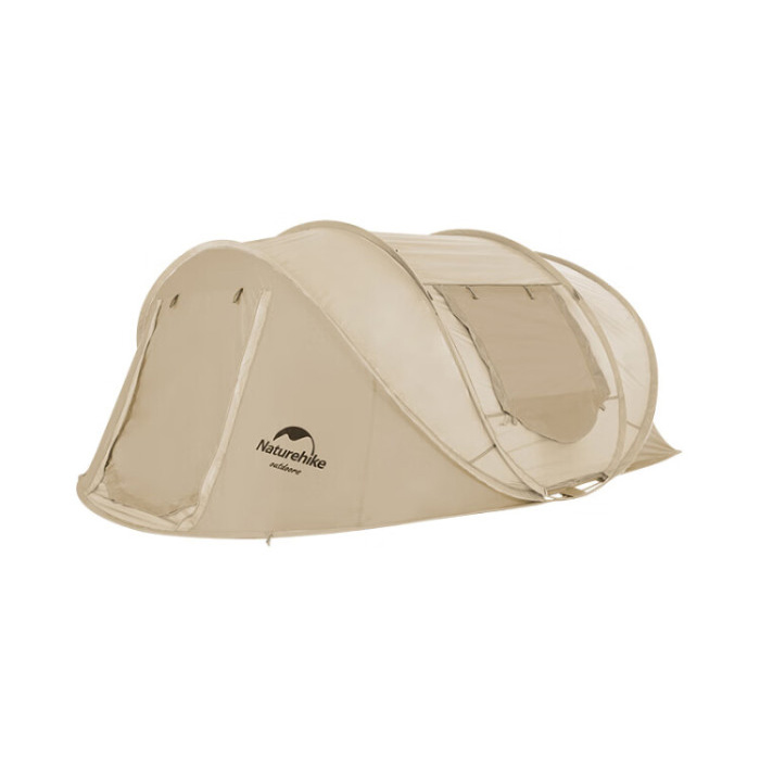 Палатка Naturehike, 4-местная, быстросборная, каркас фиберглас, бежевая CNH22ZP006-4APRI