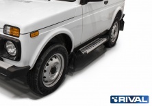 Порог "BMW-Style" RIVAL Lada 4x4  D128AL