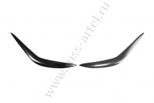 Накладки на передние фары (реснички) Русская артель KIA Sportage 2016-2018 (IV дорестайлинг)  REK-081800