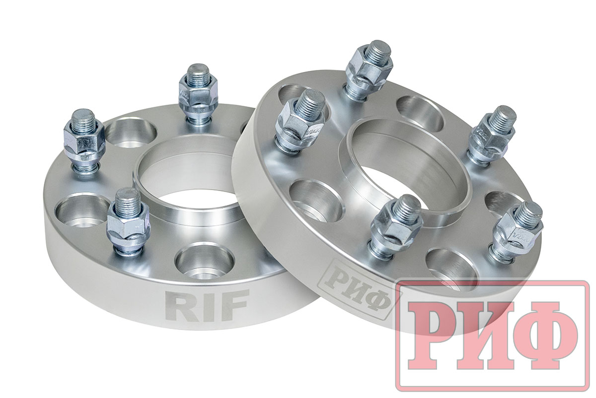 Проставки колесные РИФ 5x127, центр. отв. 71,5 мм, толщ. 30 мм гайки 1/2х20 (2 шт.) JD14451