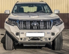 Бампер силовой передний AL (черный)  Rival  для Toyota Land Cruiser 150 Prado 2017- 2D.5721.1-NL