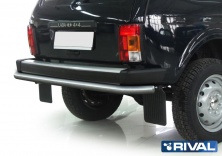 Защита заднего бампера d57  RIVAL Lada 4х4 1995-, 3D  R.6002.005