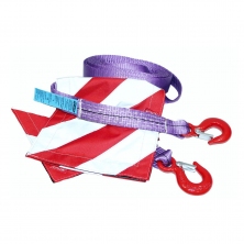 Буксировочный ремень 4/6т 6м Крюк/Крюк с флажками(2 шт) Tplus T002264
