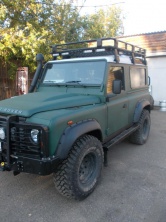 Пороги силовые KDT Land Rover Defender 90 11032