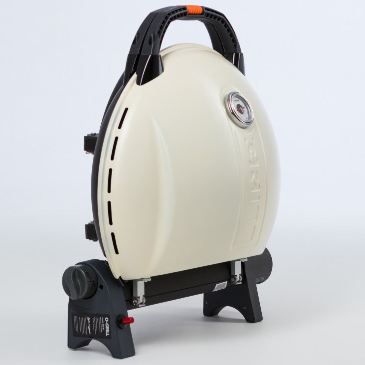 Гриль газовый O-GRILL 900МT bicolor черный-кремовый (в комплекте адаптер тип А)  900MT_CREAM