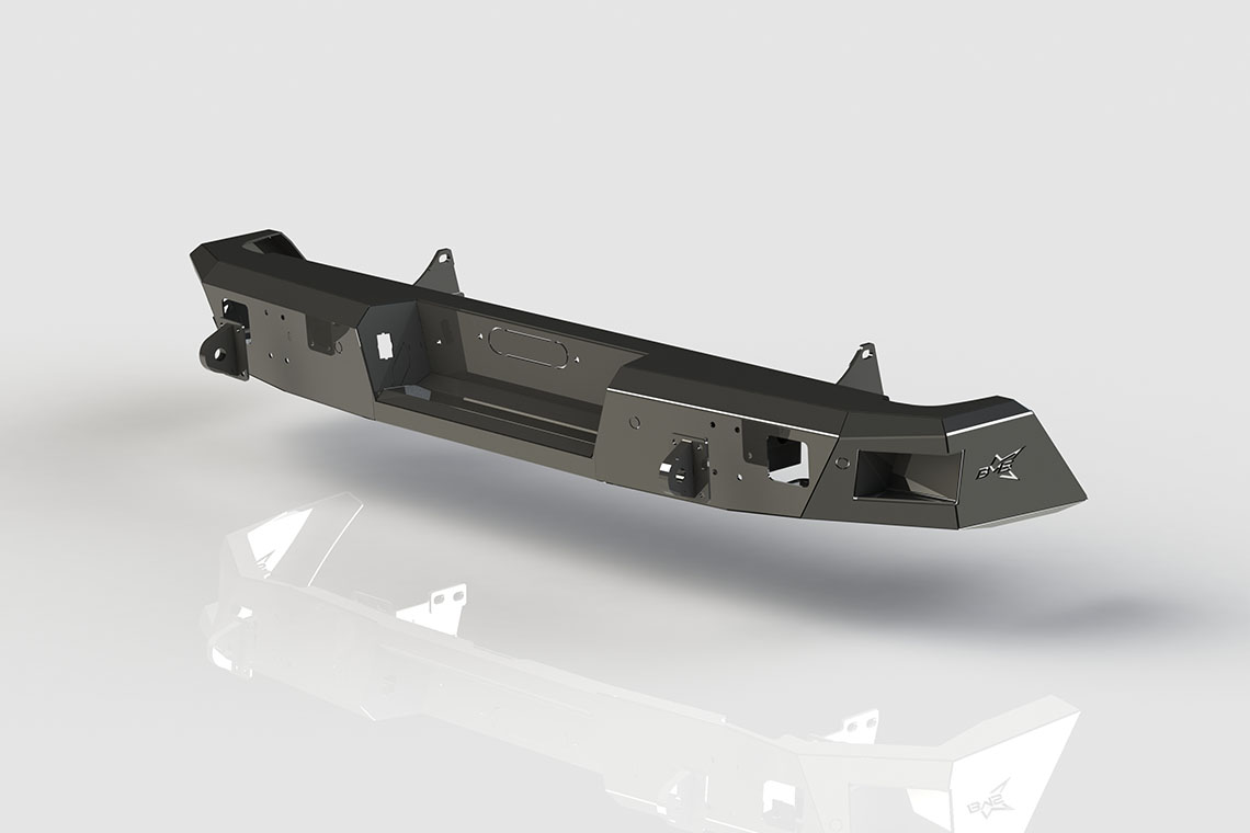 Бампер силовой задний BMS PRO-Line для Тойота Тундра 2014-2020 BMS060100