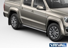 Защита порогов d57 RIVAL Volkswagen Amarok 2016-  R.5804.009