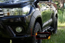 Расширитель колёсной арки передний правый, вынос 25мм Русская артель Toyota Hilux 2015-2018 (VIII дорестайлинг) RT-061022