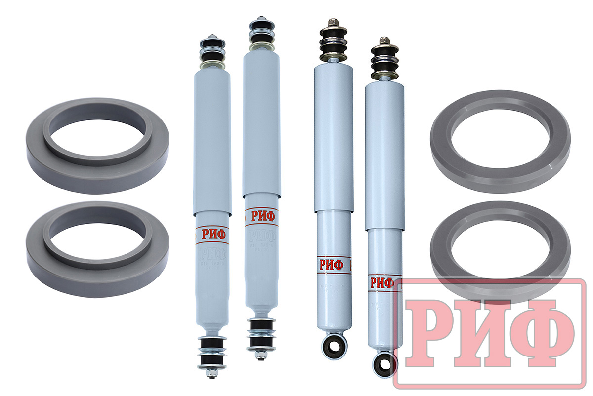 Лифт-комплект РИФ лайт газовый для Toyota Land Cruiser 80/105 лифт 20 мм RIF-TLC80-A-G-lite