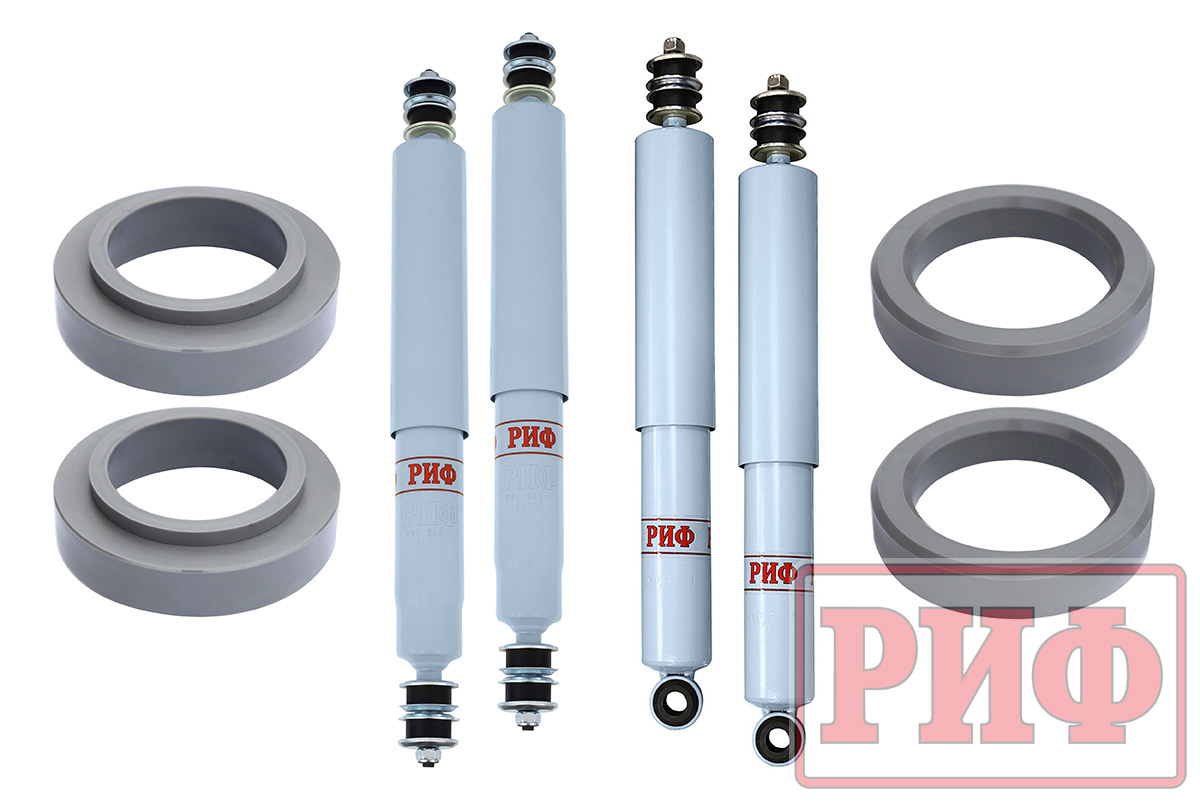 Лифт-комплект РИФ лайт газовый для Toyota Land Cruiser 80/105 лифт 30 мм RIF-TLC80-B-G-lite