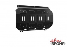 Защита радиатора АвтоБроня Mitsubishi L200 2006-2015/Mitsubishi Pajero Sport 2008-2016  111.04005.1