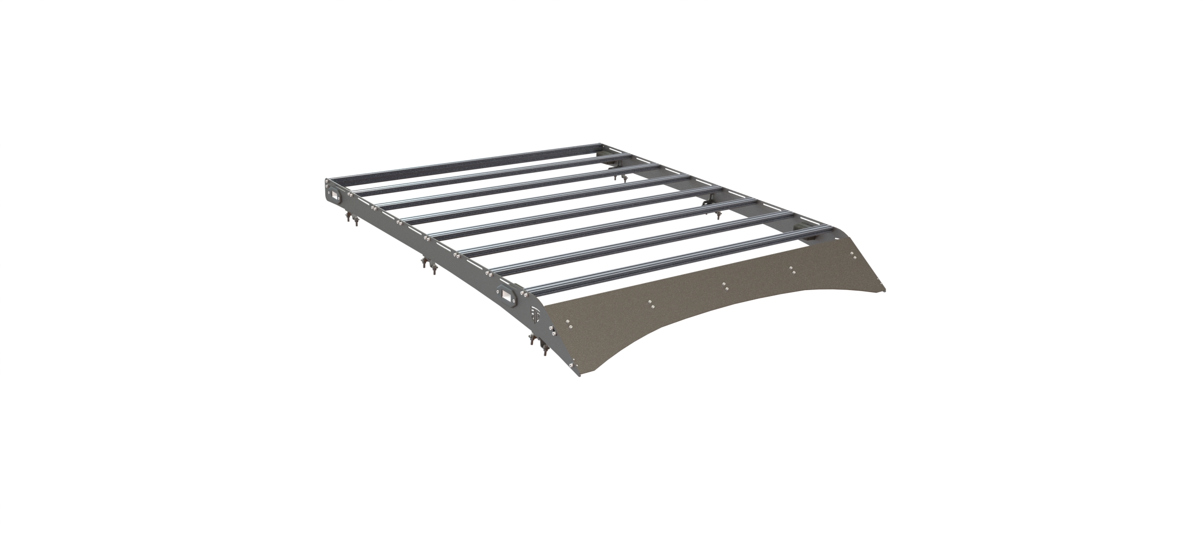 Багажник экспедиционный STC Toyota Tundra Crew Max с рабочим светом  STC-TTCM-TR-L3