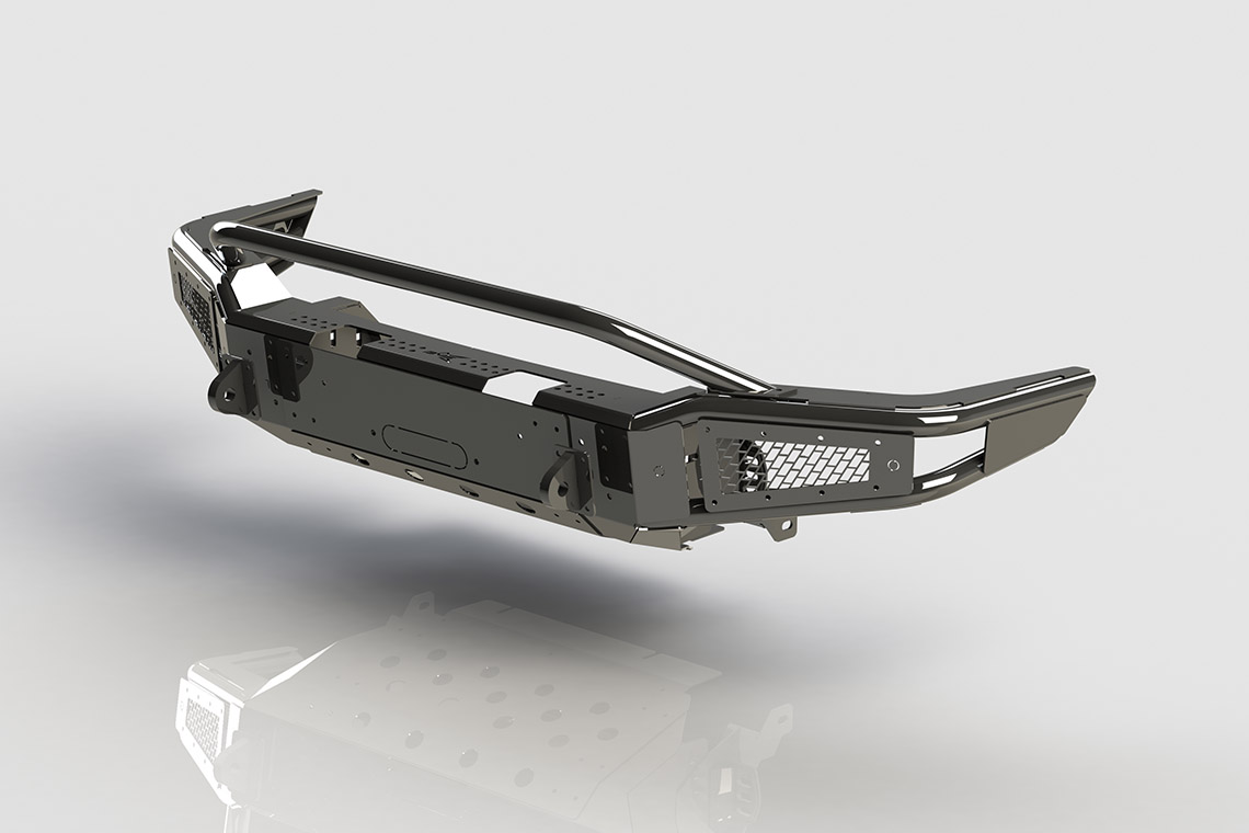 Бампер силовой передний BMS ALFA для Тойота Прадо 150 2009-2017 BMS060084