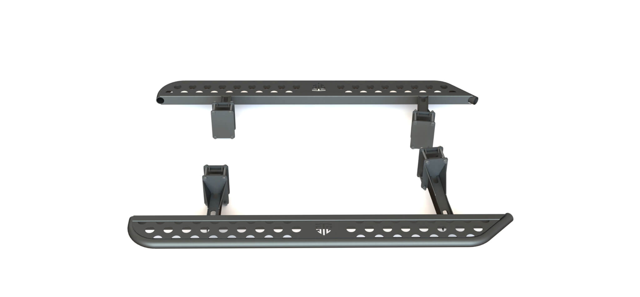 Пороги силовые Mitsubishi L200 2015+ цельная ступень STC-ML200/15-S-C1