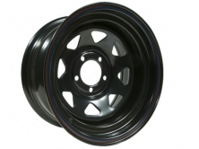 Диск штампованный черный 5x114.3 15х8 D84 ET-19   1580-54384BL-19