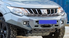 Бампер силовой передний AL (черный)  Rival  для Mitsubishi L200, V - все 2015-2018 2D.4001.1-NL