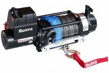 Лебёдка электрическая 12V Runva 12500lbs, 5720кг, влагозащищенная, синтетический трос  EWB12500USR