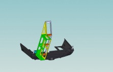 Калитка крепления под две экспедиционные канистры с лестницей KDT Toyota Land Cruiser 105/100   03153