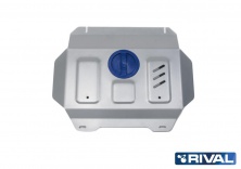 Защита радиатора + картера без крепежа, часть 2 RIVAL Toyota Hilux 2015-/Toyota Fortuner 2017-   3.9502.1
