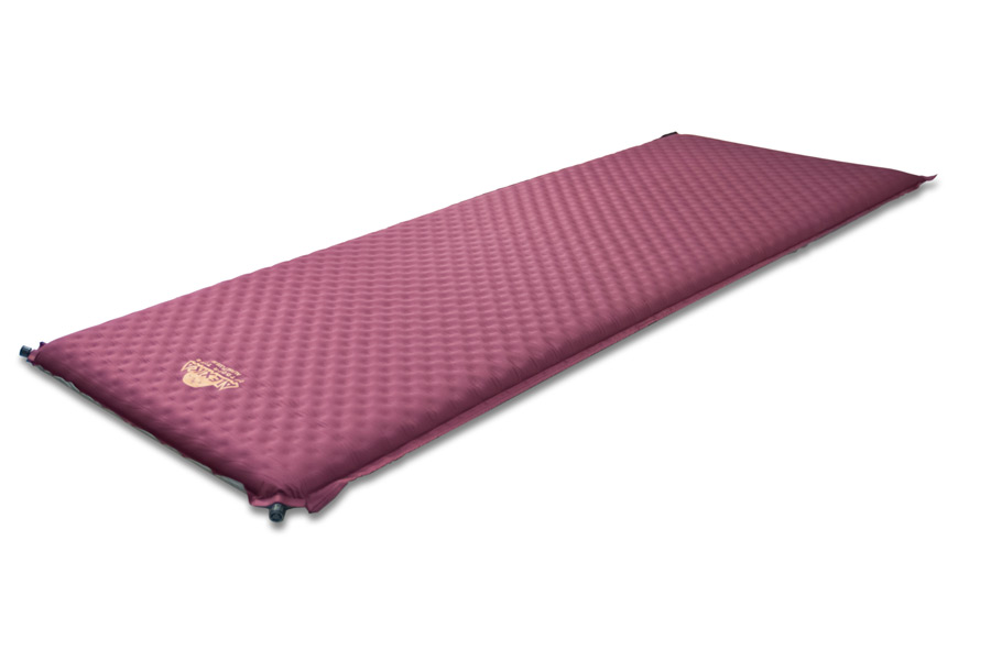 Коврик самонадувающийся ALEXIKA ALPINE PLUS 80 burgundy red, 198x76x7,5 см. (Красный)  9355.7508