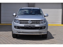 Защита ARP переднего бампера двойная d70/40 на Volkswagen Amarok (2010-2015) t4x45