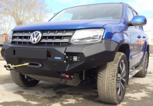 Бампер силовой передний AL (черный) (не совместим с боди-лифтом)  Rival  для Volkswagen Amarok 2010- 2D.5802.1-NL