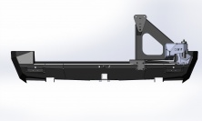 Бампер задний силовой KDT Toyota Land Cruiser 200   04022