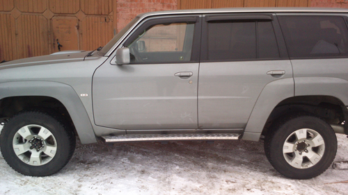Пороги силовые OJ Nissan Patrol Y61 2004- 5d   05.310.01